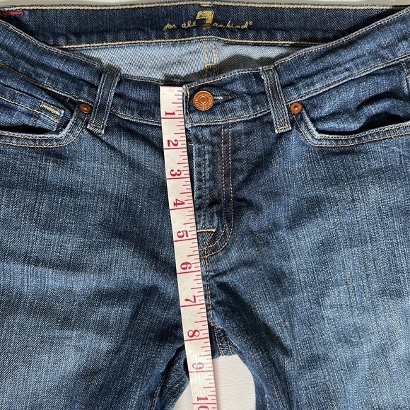 7 For All Mankind low rise bootcut jeans in women’s 30 waist - Picture 8 of 13